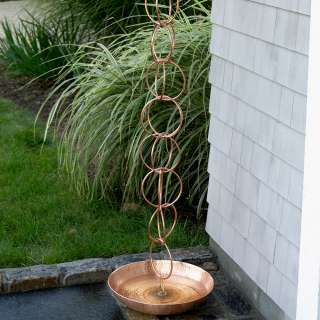 Good Directions Double Link Rain Chain Polished Copper  