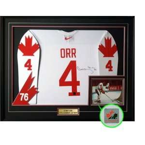 Bobby Orr Signed Framed Jersey Team Canada 76 Canada Cup Replica White