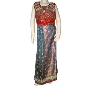   Chaniya Choli Lengha Red and Blue Bollywood Fashion Dress Baby