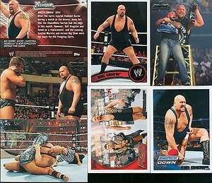 WWE 7 THE BIG SHOW WRESTLING TRADING CARDS SEE SCAN  