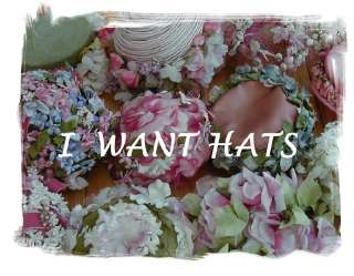 LADIES PINK VINTAGE HAT~FLORAL~VELVET FLOWERS~millinery~carnations 
