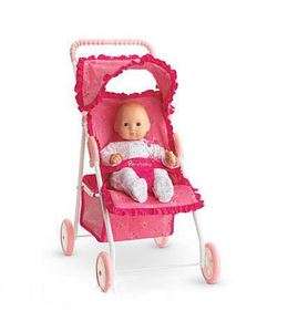 New American Girl Bitty Baby Doll Pink Stroller Retired Same Day 