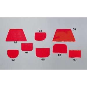  Plastic Bowl Scraper Shape W 4 3/4 x D 3 3/8 