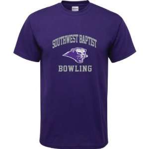   Baptist Bearcats Purple Youth Bowling Arch T Shirt
