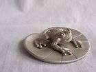 Vintage Mini Pewter Frog on Lily Pad Spooni​ques 1987 ​Gr