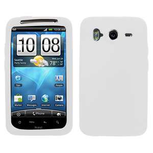 New AT&T HTC Inspire 4G Cell Phone White Accessory Silicone Skin Soft 