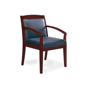 Mayline Group  Guest Chairs,21x23x34,Black Leather/Golden Cherry 