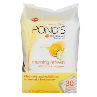 Ponds Wet Cleansing Morning Refresh with Citrus & Cucumber Towelettes 