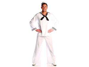      Navy Sailor White Shirt with Bib Collar Costume Adult XX Large