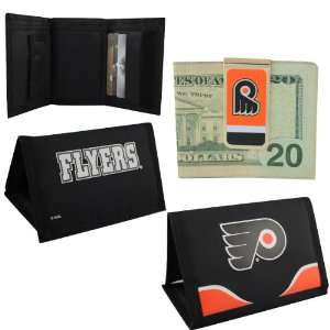  JF Sports Philadelphia Flyers Wallet and Money Clip Combo 