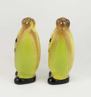   Anthropomorphic Figural Corn Ears Pair of Salt & Pepper Shakers