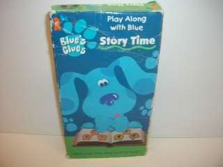 Blues Clues   Story Time Kids VHS blue dog Cartoon video tape 