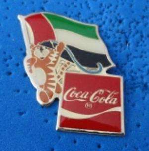 1988 Coca Cola Ltd Ed. Flag Pin   United Arab Emirates  