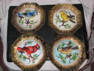 bird plates Napcoware Japan collectable decor  