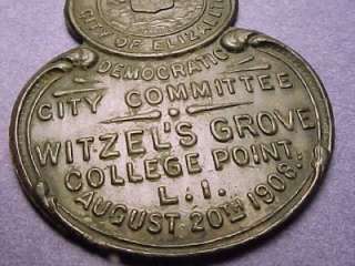 exo* Democratic Party Relic College Point L.I. NY 1908 Nice (tspa970 