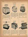 1950 electric toasters sunbeam universal ge handyhot ad returns 