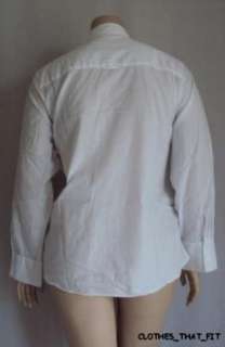 Ruffled tuxedo blouse Career by DKNY JEANS LAST ONE 26 $79.00  