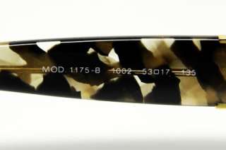   VE 1175B 1002 S.53 RX GLASSES GOLD METAL PLASTIC EYEGLASSES AUTHENTIC