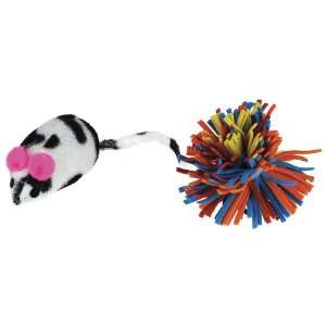   Pet Mouse Toy and EVA Ball with Catnip, 6 1/2 Inch