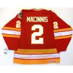  Al Macinnis Calgary Flames Vintage Ccm Jersey