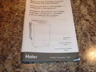 Haier Hlp21e Portable 6.6 Lb. Compact Washer Washing Machine New 