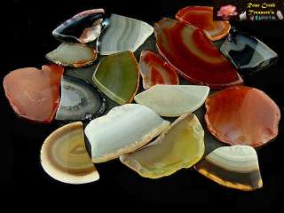 This sale is for a 1/2 pound of tumbled Agate slab Mix per lot.