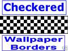 Checkered Wallpaper Border NASCAR Car Diner Racing F1