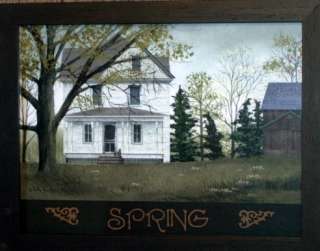 Billy Jacobs Framed Old Country Farm House SPRING  
