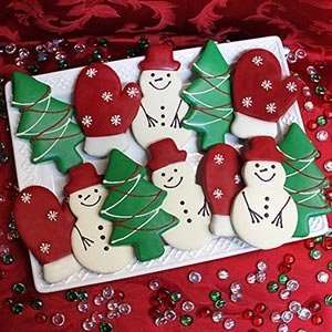   Baking Co.® Hand Decorated Holiday Sugar Cookies XMas Christmas Gift