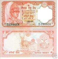 NEPAL 20 Rupee Banknote World Paper Money Currency p47  