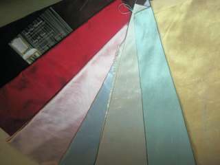 Custom PAIR of Solid Silk Pinch Pleat Dupioni Drapes  