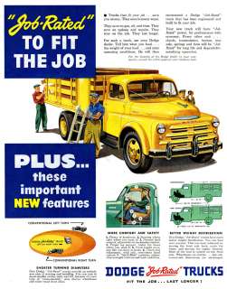 Dodge Trucks Automobile Advertising Poster 11 X 14  