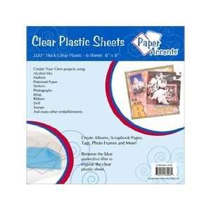    Paper Accents Plastic Sheet 8x 8 Clear .020 6pc