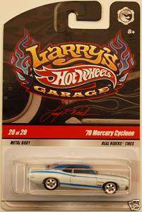 HotWheels LARRYS GARAGE 70 Mercury Cyclone Wht ★HOT★  