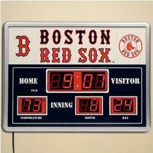 Boston Red Sox LED Scoreboard Clock
