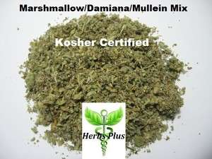 Ounce Marshmallow Leaf Damiana Mullein Combo 1/4 Pound  