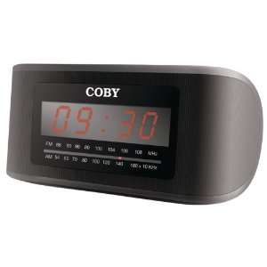NEW COBY CRA54 BLACK CLOCK RADIO DIGITAL ALARM 110 220V (Home & Office 