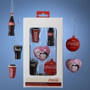  Pack of 6 Miniature Coca Cola and Betty Boop 5 Piece 