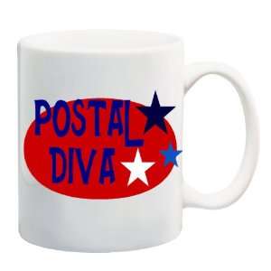  POSTAL DIVA Mug Coffee Cup 11 oz 