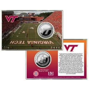    BSS   Virginia Tech Lane Stadium Silver Coin Card 