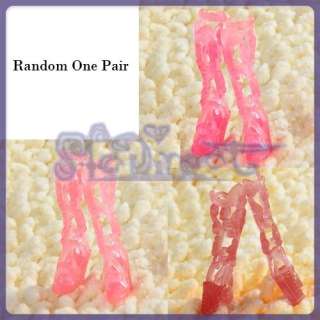   Colorful Silicone High Heel Platforms Shoes Sandals Boots for Barbie