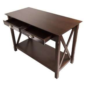  Xola Console Table with 2 Drawers In Cappucino By Winsome 