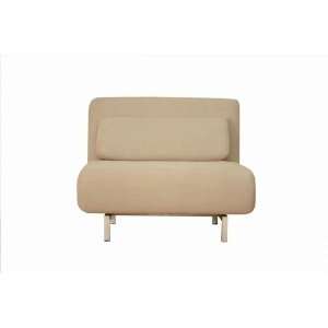  Cream Fabric Convertible Chair