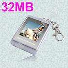 inch USB Digital Photo Picture Frame Keyring Silver  