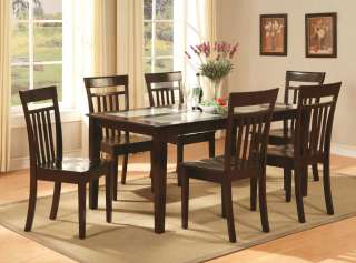 PC CAPRI DINETTE KITCHEN DINING ROOM SET TABLE WITH 6 CHAIRS IN 