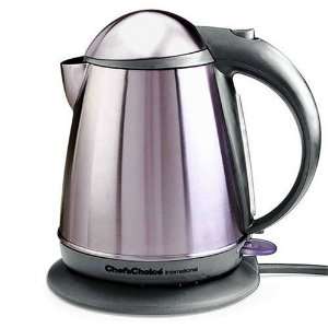 Chefs Choice M677SSG Cordless Electric Kettle Stainless Steel Gray 