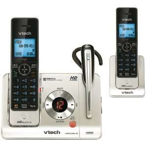   DECT 6.0 TWO HANDSET PHONE WITH CORDLESS HEADSET Electronics