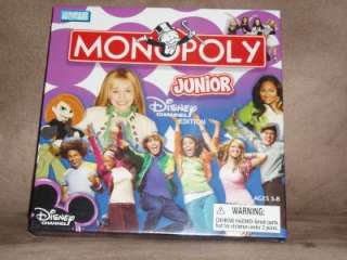 NW PARKER BROTHERS/ DISNEY CHANNEL EDITIONMONOPOLYJUNIOR(07  