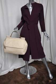 DOLCE & GABBANA *MISS SICILY* Straw/Raffia+Leather Flap Shoulder Bag 