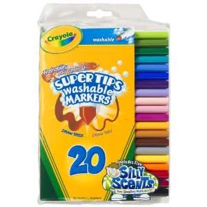  Crayola 20ct Washable Super Tips with Silly Scents Toys & Games